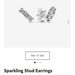 Pandora sparkling stud earrings
